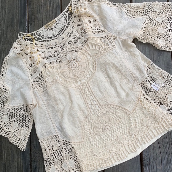 democracy lace crochet top